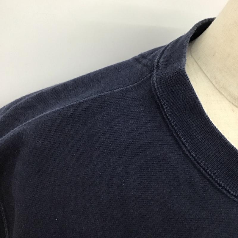 チャンピオン Champion トレーナー 長袖 長袖トレーナー スウェット クルーネック プルオーバー 00s M ロゴ、文字 紺 / ネイビー /  メンズ USED 古着 中古 10126119