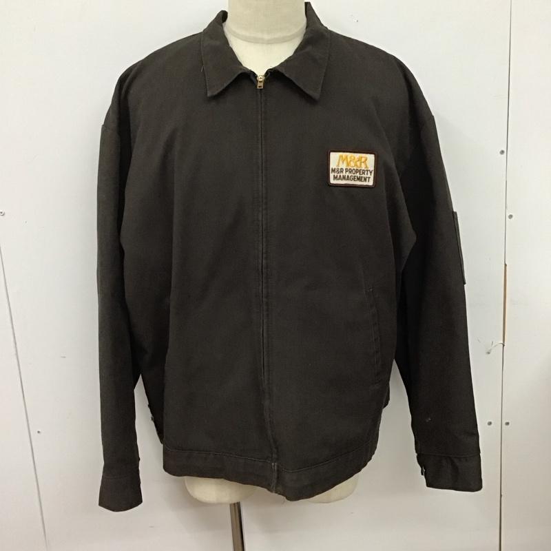 レッドキャップ RED KAP ジャケット、上着 ジャケット、ブレザー ジップアップジャケット アウター 古着 カラージャケット XXL ロゴ、文字 茶 / ブラウン /  メンズ USED 古着 中古 10126125
