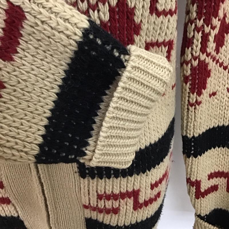 ペンドルトン PENDLETON ジャケット、上着 ジャケット、ブレザー ジップアップニットジャケット 長袖ニットジャケット 70s M プリント 茶 / ブラウン /  メンズ USED 古着 中古 10126126