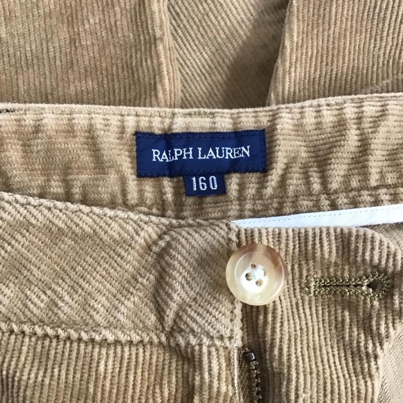 ラルフローレン RALPHLAUREN パンツ デニム、ジーンズ コーデュロイパンツ スリムパンツ カジュアルパンツ ストレッチパンツ 160cm 無地 ベージュ / ベージュ /  ボーイズ USED 古着 中古 10126128