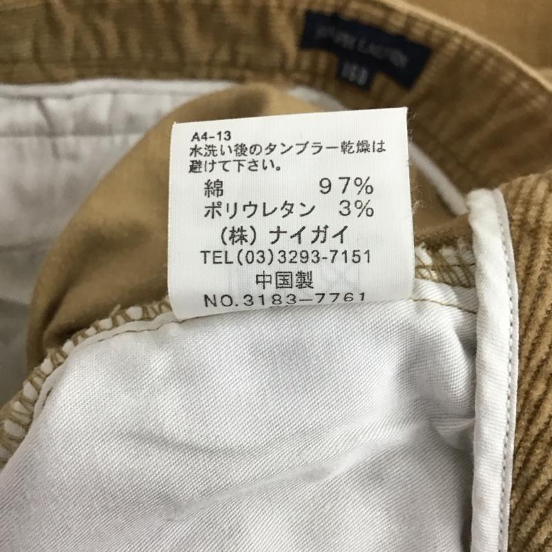 ラルフローレン RALPHLAUREN パンツ デニム、ジーンズ コーデュロイパンツ スリムパンツ カジュアルパンツ ストレッチパンツ 160cm 無地 ベージュ / ベージュ /  ボーイズ USED 古着 中古 10126128