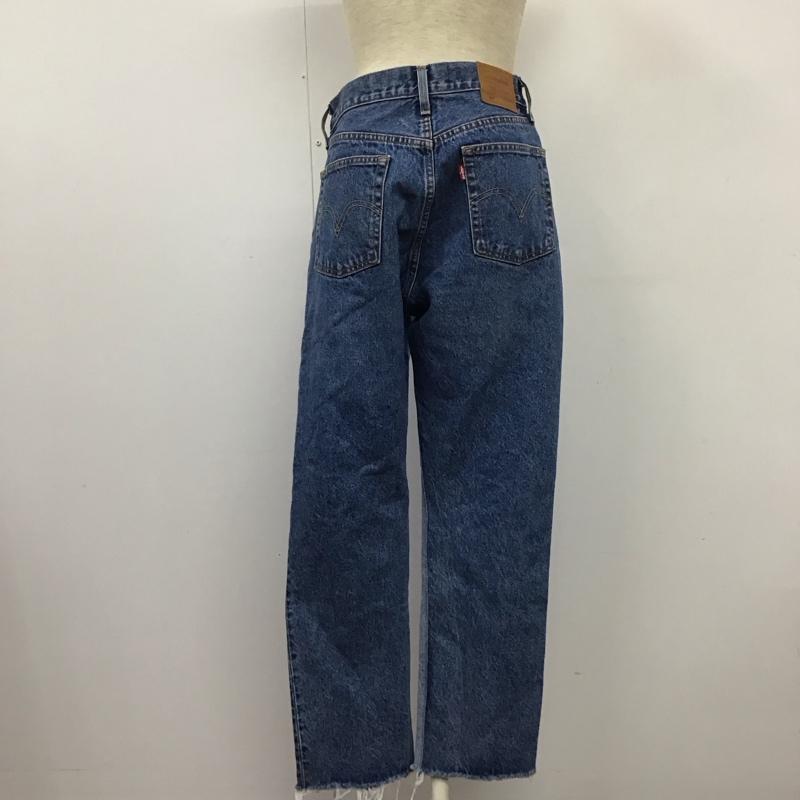 リーバイストラウスアンドコー Levi Strauss & co. パンツ デニム、ジーンズ デニムパンツ スリムパンツ カジュアルパンツ バイカラー 27インチ 無地 インディゴ / インディゴ /  レディース USED 古着 中古 10126130