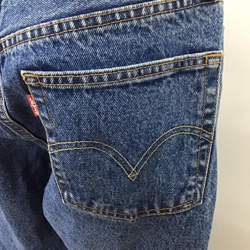 リーバイストラウスアンドコー Levi Strauss & co. パンツ デニム、ジーンズ デニムパンツ スリムパンツ カジュアルパンツ バイカラー 27インチ 無地 インディゴ / インディゴ /  レディース USED 古着 中古 10126130
