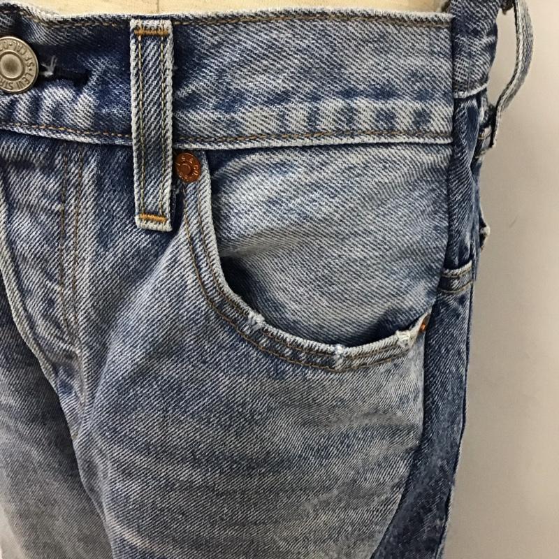 リーバイストラウスアンドコー Levi Strauss & co. パンツ デニム、ジーンズ デニムパンツ スリムパンツ カジュアルパンツ バイカラー 27インチ 無地 インディゴ / インディゴ /  レディース USED 古着 中古 10126130