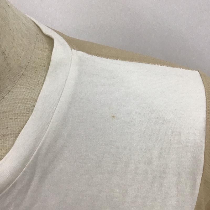 ザラ ZARA Tシャツ 半袖 半袖カットソー プリントTシャツ クルーネックカットソー L プリント 白 / ホワイト /  レディース USED 古着 中古 10126132