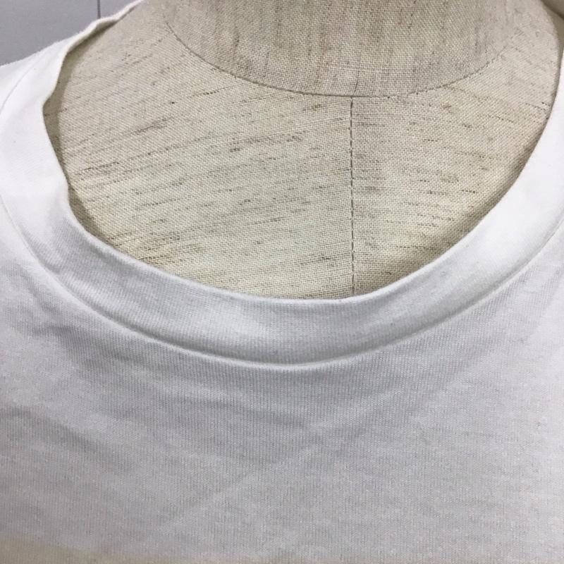 ザラ ZARA Tシャツ 半袖 半袖カットソー プリントTシャツ クルーネックカットソー L プリント 白 / ホワイト /  レディース USED 古着 中古 10126132