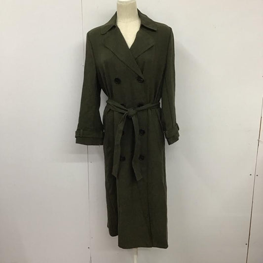 ザラ ZARA ジャケット、上着 ジャケット、ブレザー ロングジャケット アウター ロングコート XS 無地 カーキ / カーキ /  レディース USED 古着 中古 10126133