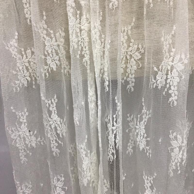 ダブルクローゼット w closet ワンピース ロングスカート 長袖ワンピース ロングワンピース フレアスカートワンピース 前開き 花柄 白 / ホワイト /  レディース USED 古着 中古 10126135