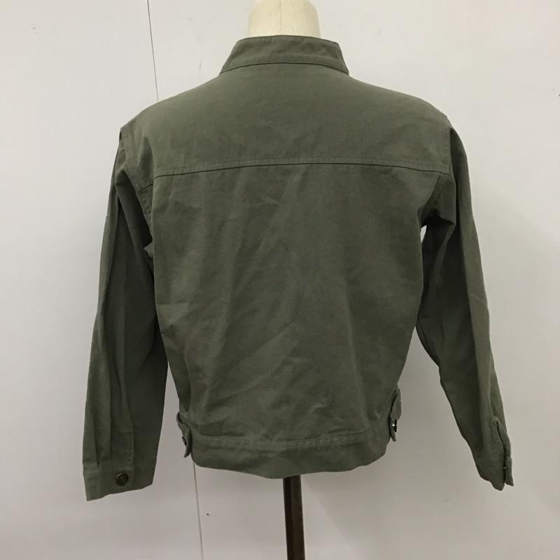 フィフス fifth ジャケット、上着 ジャケット、ブレザー 長袖ジャケット アウター 前ボタン ノーカラー 無地 カーキ / カーキ /  レディース USED 古着 中古 10126136