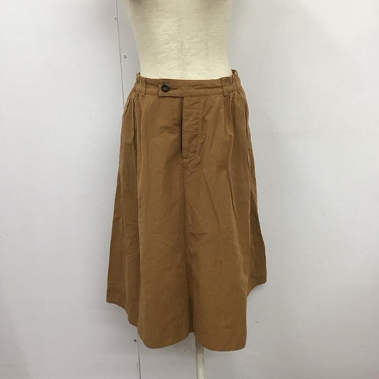 エムエイチエル MHL. スカート ロングスカート ロングスカート フレアスカート カジュアルスカート 1 無地 茶 / ブラウン /  レディース USED 古着 中古 10126137