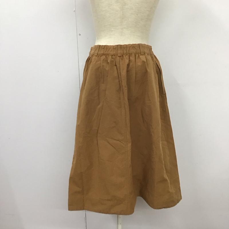 エムエイチエル MHL. スカート ロングスカート ロングスカート フレアスカート カジュアルスカート 1 無地 茶 / ブラウン /  レディース USED 古着 中古 10126137