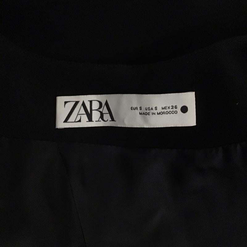 ザラ ZARA ベスト ベスト ロングベスト ノースリーブ バックスリット S 無地 黒 / ブラック /  レディース USED 古着 中古 10126138