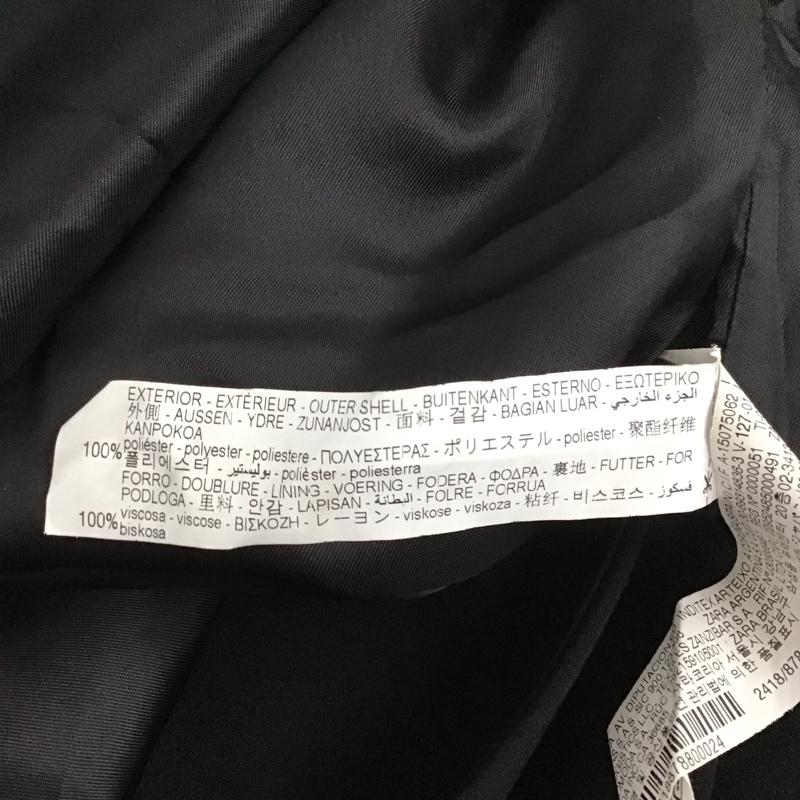 ザラ ZARA ベスト ベスト ロングベスト ノースリーブ バックスリット S 無地 黒 / ブラック /  レディース USED 古着 中古 10126138