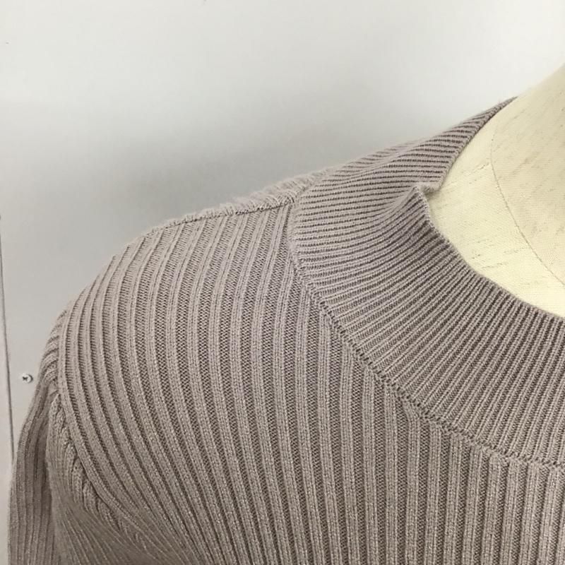 ビス ViS ニット、セーター 長袖 長袖ニットカットソー ワイドネック セーター FREE 無地 灰 / グレー /  レディース USED 古着 中古 10126139