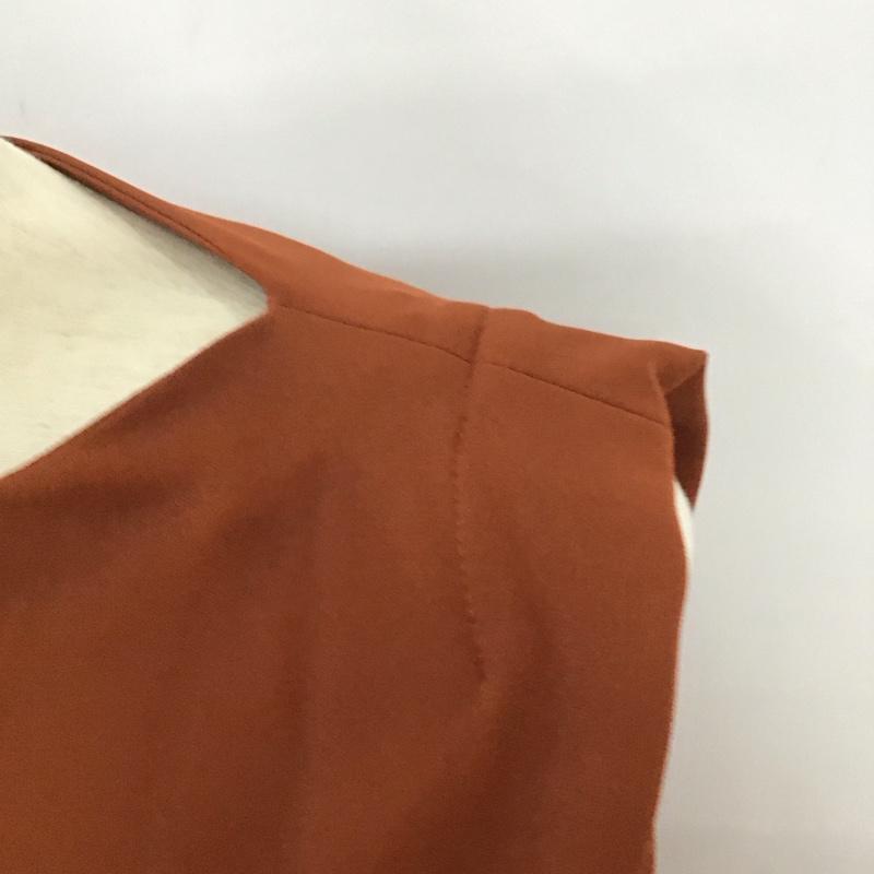 ザラ ZARA ワンピース ロングスカート ロングワンピース ノースリーブワンピース フレアスカート M 無地 茶 / ブラウン /  レディース USED 古着 中古 10126142