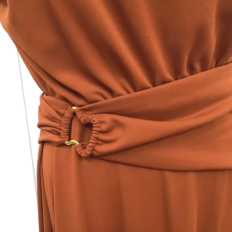 ザラ ZARA ワンピース ロングスカート ロングワンピース ノースリーブワンピース フレアスカート M 無地 茶 / ブラウン /  レディース USED 古着 中古 10126142