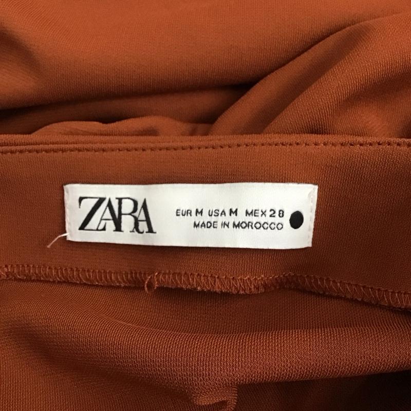 ザラ ZARA ワンピース ロングスカート ロングワンピース ノースリーブワンピース フレアスカート M 無地 茶 / ブラウン /  レディース USED 古着 中古 10126142