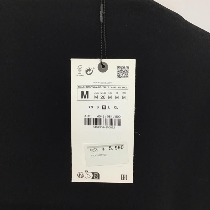 ザラ ZARA ベスト ベスト ベスト プルオーバーベスト Vネック M 無地 黒 / ブラック /  レディース USED 古着 中古 10126145