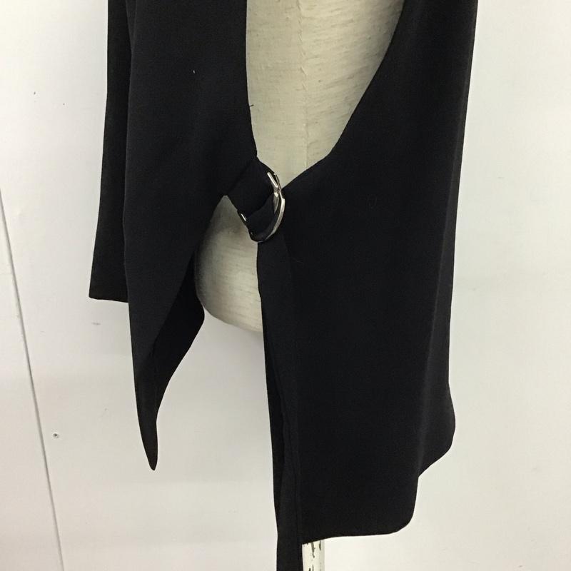 ザラ ZARA ベスト ベスト ベスト プルオーバーベスト Vネック M 無地 黒 / ブラック /  レディース USED 古着 中古 10126145
