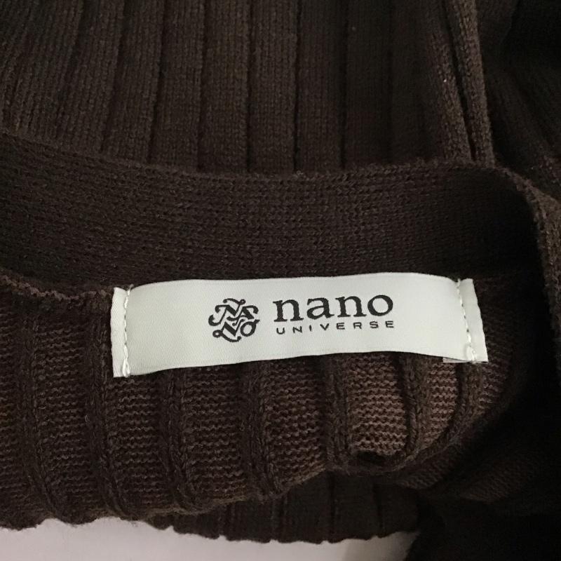 ナノユニバース nano・universe カーディガン 長袖 669-2119301 長袖ニットカーディガン ロングニットカーディガン FREE 無地 茶 / ブラウン /  レディース USED 古着 中古 10126146