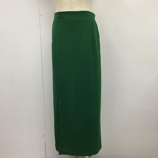 ローリーズファーム LOWRYS FARM スカート ロングスカート ロングスカート タイトスカート バックスリット L 無地 緑 / グリーン /  レディース USED 古着 中古 10126149