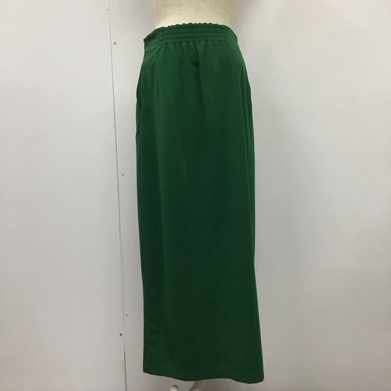 ローリーズファーム LOWRYS FARM スカート ロングスカート ロングスカート タイトスカート バックスリット L 無地 緑 / グリーン /  レディース USED 古着 中古 10126149
