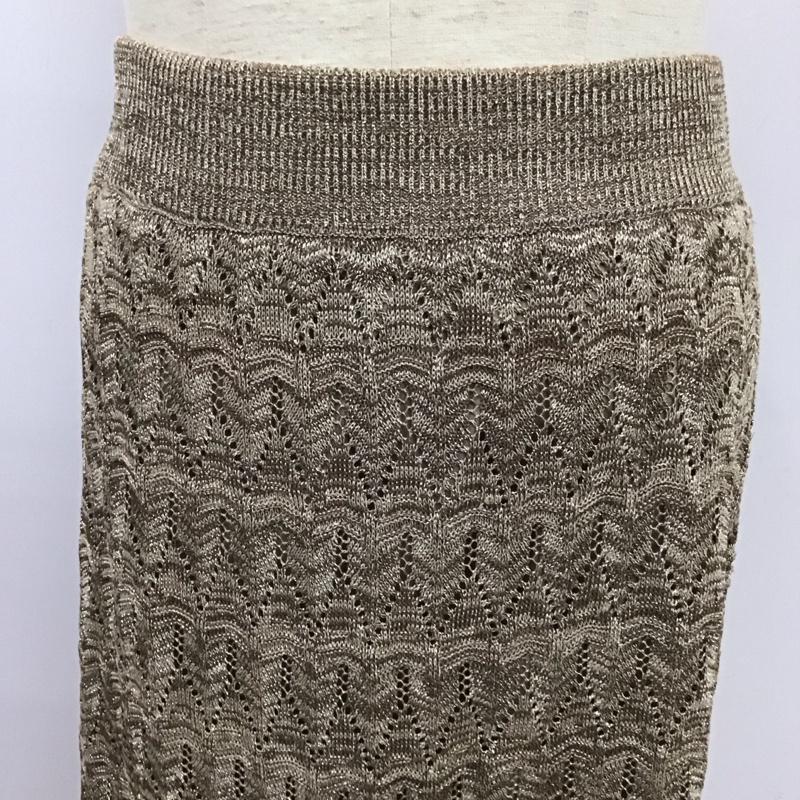 ローリーズファーム LOWRYS FARM スカート ロングスカート ロングスカート タイトスカート ストレッチ FREE 総柄 茶 / ブラウン /  レディース USED 古着 中古 10126150