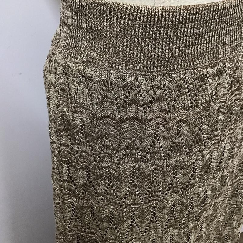 ローリーズファーム LOWRYS FARM スカート ロングスカート ロングスカート タイトスカート ストレッチ FREE 総柄 茶 / ブラウン /  レディース USED 古着 中古 10126150
