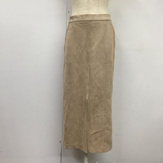 ダブルクローゼット w closet スカート ロングスカート ロングスカート タイトスカート センタースリット 無地 ベージュ / ベージュ /  レディース USED 古着 中古 10126152