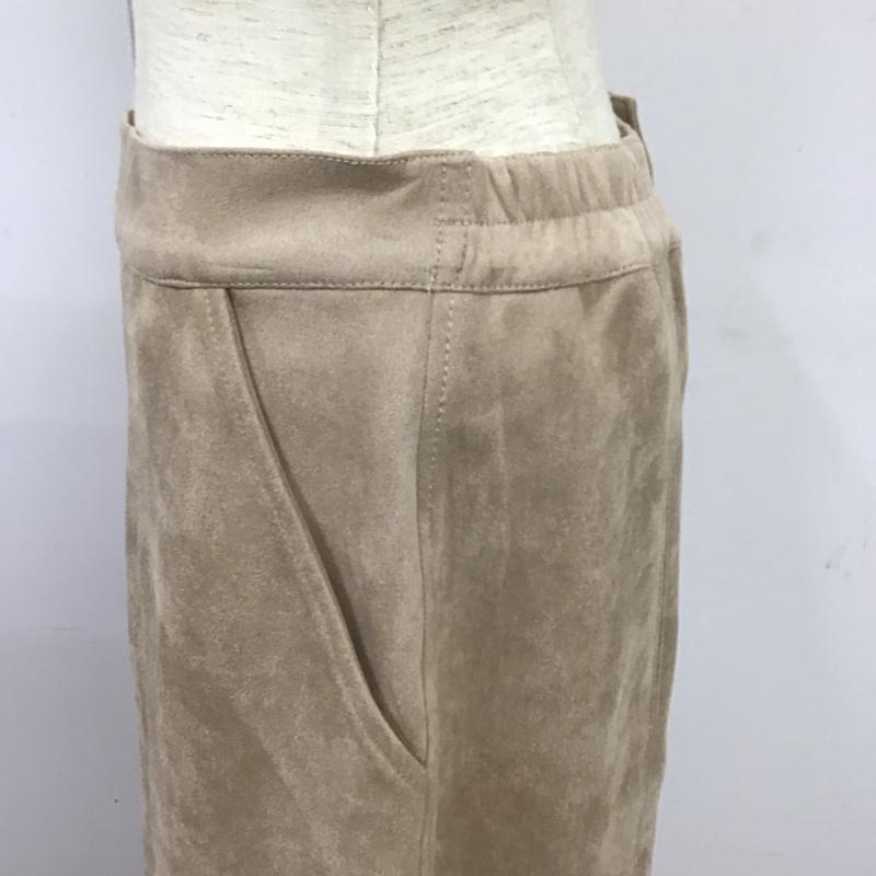 ダブルクローゼット w closet スカート ロングスカート ロングスカート タイトスカート センタースリット 無地 ベージュ / ベージュ /  レディース USED 古着 中古 10126152