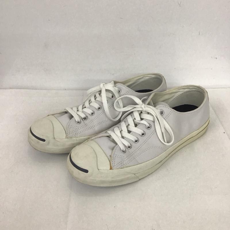 コンバース CONVERSE スニーカー スニーカー 1B984 JACK PURCEL LEA 27.5cm ローカット 27.5cm ロゴ、文字 白 / ホワイト /  メンズ USED 古着 中古 10126155