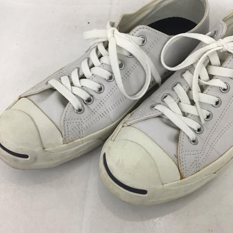 コンバース CONVERSE スニーカー スニーカー 1B984 JACK PURCEL LEA 27.5cm ローカット 27.5cm ロゴ、文字 白 / ホワイト /  メンズ USED 古着 中古 10126155