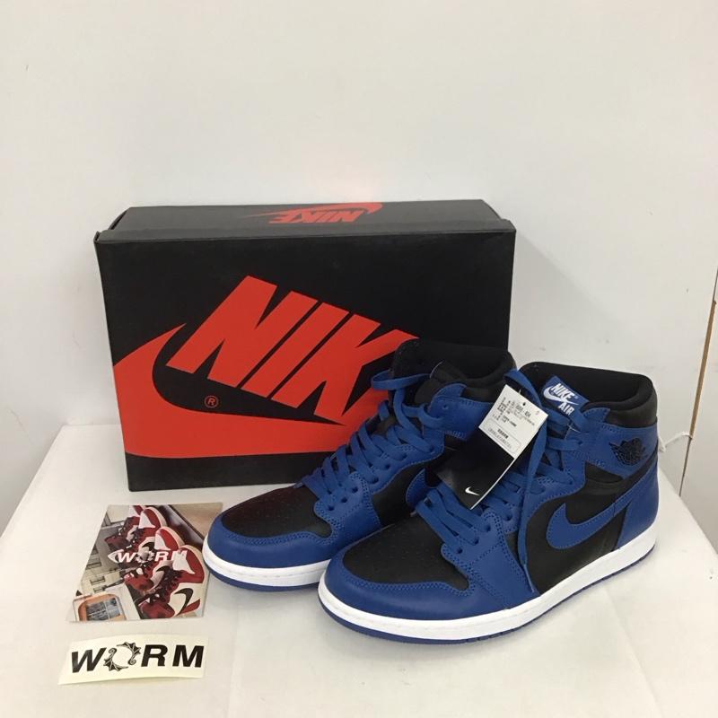 ナイキ NIKE スニーカー スニーカー 555088-404 AIR JORDAN 1 RETRO HIGH OG 28cm 箱有 28.0cm ロゴ、文字 黒 / ブラック / X 青 / ブルー /  メンズ USED 古着 中古 10126158