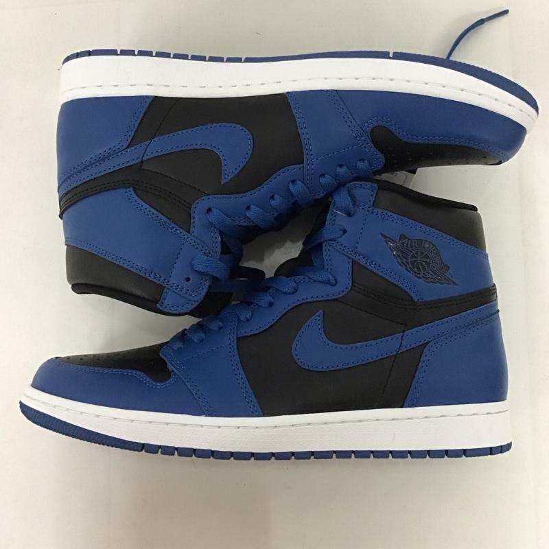 ナイキ NIKE スニーカー スニーカー 555088-404 AIR JORDAN 1 RETRO HIGH OG 28cm 箱有 28.0cm ロゴ、文字 黒 / ブラック / X 青 / ブルー /  メンズ USED 古着 中古 10126158