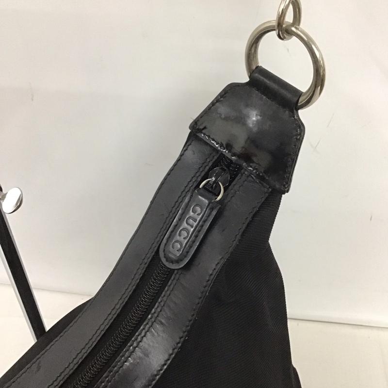 グッチ GUCCI ハンドバッグ ハンドバッグ 000 2058 0531 バンブー 無地 黒 / ブラック /  レディース USED 古着 中古 10126160