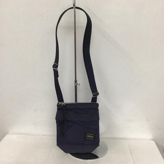 ポーター PORTER ショルダーバッグ ショルダーバッグ ミニショルダーポーチ FORCE ロゴ、文字 紺 / ネイビー /  メンズ USED 古着 中古 10126161