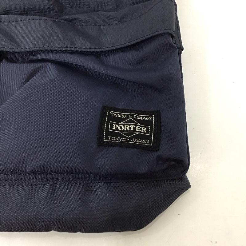 ポーター PORTER ショルダーバッグ ショルダーバッグ ミニショルダーポーチ FORCE ロゴ、文字 紺 / ネイビー /  メンズ USED 古着 中古 10126161