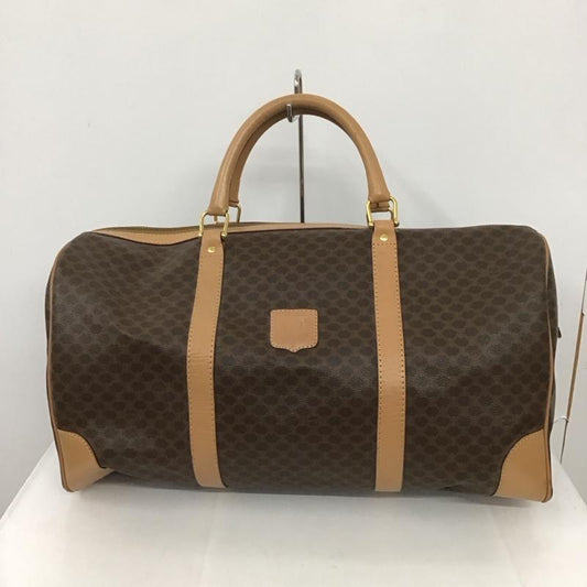 セリーヌ CELINE ボストンバッグ ボストンバッグ マカダム柄 総柄 茶 / ブラウン /  レディース USED 古着 中古 10126162