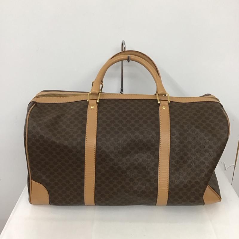 セリーヌ CELINE ボストンバッグ ボストンバッグ マカダム柄 総柄 茶 / ブラウン /  レディース USED 古着 中古 10126162