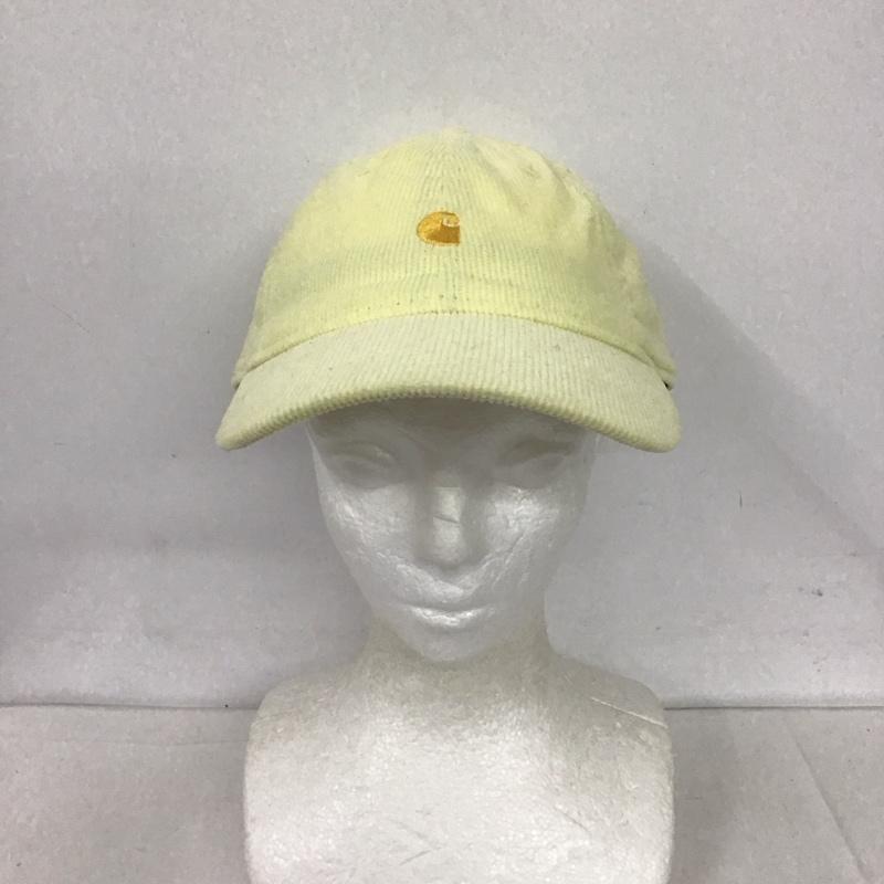 カーハート Carhartt 帽子 キャップ I028955 HARLEM CAP コーデュロイ ワンポイント 黄 / イエロー /  レディース USED 古着 中古 10126168