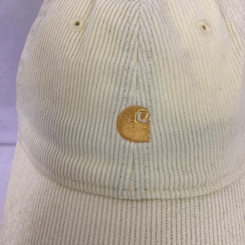 カーハート Carhartt 帽子 キャップ I028955 HARLEM CAP コーデュロイ ワンポイント 黄 / イエロー /  レディース USED 古着 中古 10126168