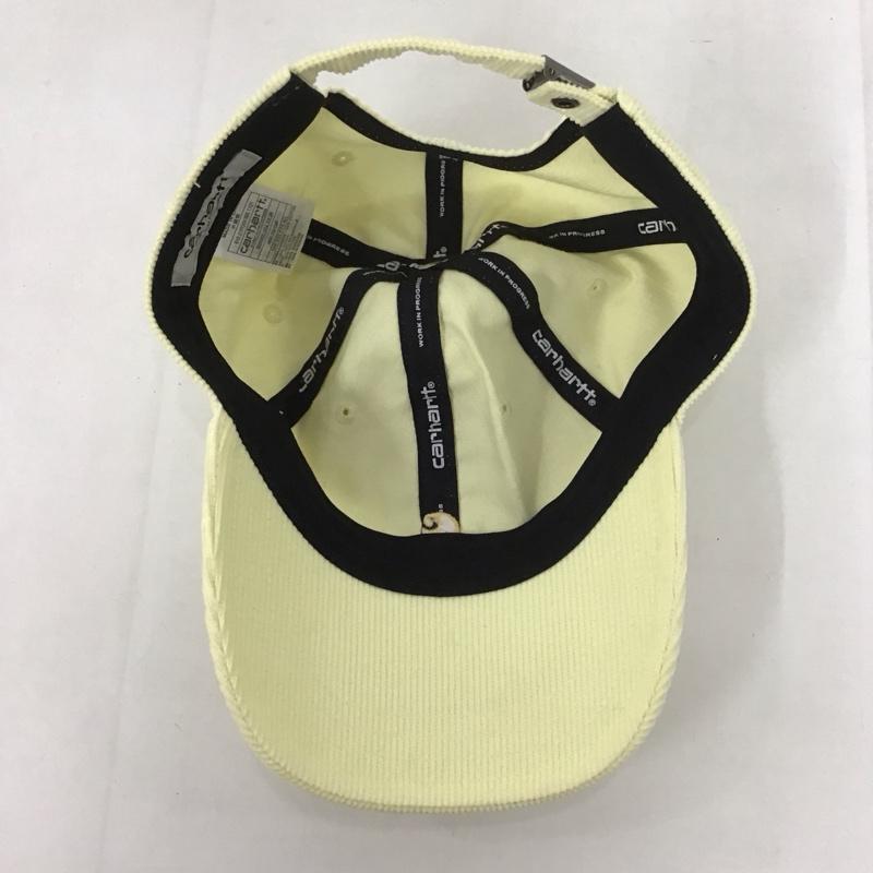 カーハート Carhartt 帽子 キャップ I028955 HARLEM CAP コーデュロイ ワンポイント 黄 / イエロー /  レディース USED 古着 中古 10126168