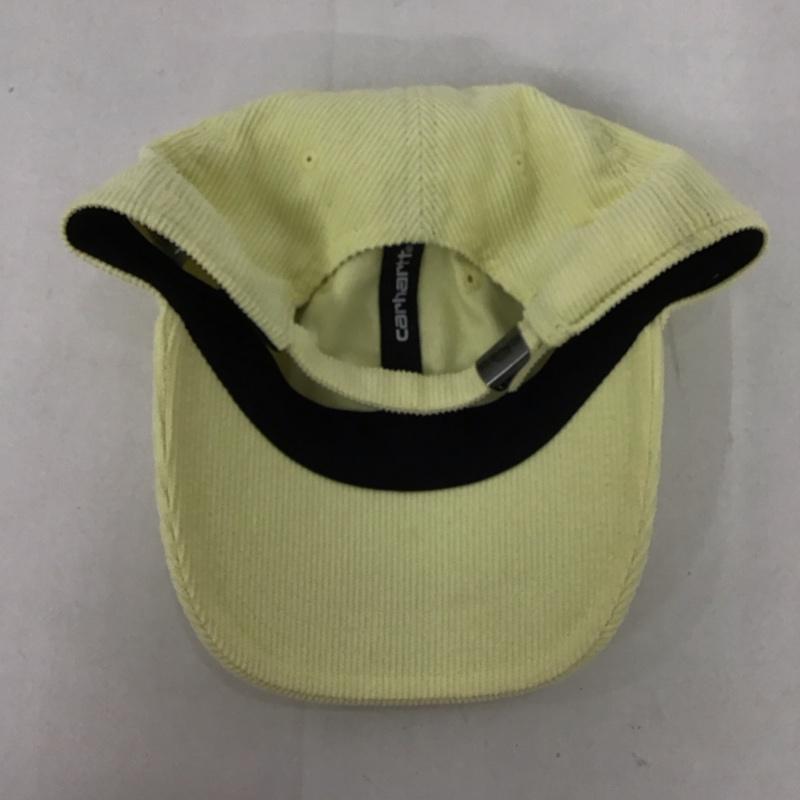 カーハート Carhartt 帽子 キャップ I028955 HARLEM CAP コーデュロイ ワンポイント 黄 / イエロー /  レディース USED 古着 中古 10126168