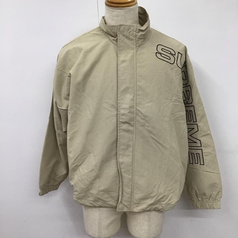 シュプリーム Supreme ジャケット、上着 ジャンパー、ブルゾン 17ss ナイロンジャケット ジップアップジャケット S ロゴ、文字 ベージュ / ベージュ /  メンズ USED 古着 中古 10126169