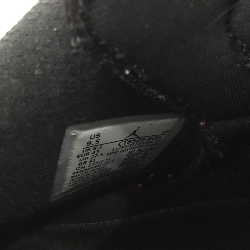 ナイキ NIKE スニーカー スニーカー CT8529-600 AIR JORDAN 6 RETRO 27.5cm 箱有 27.5cm ロゴ、文字 黒 / ブラック / X 赤 / レッド /  メンズ USED 古着 中古 10126172