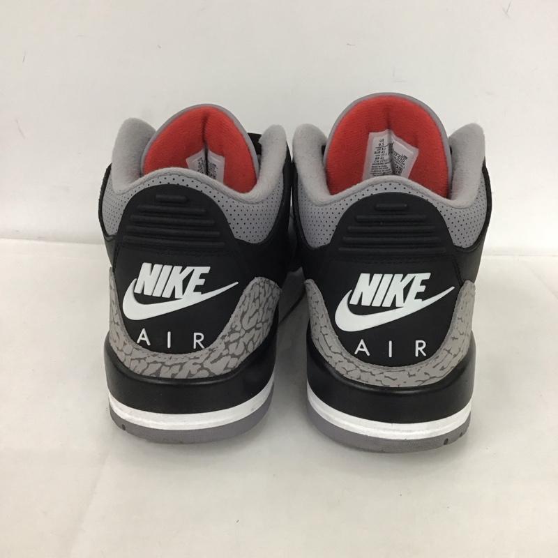 ナイキ NIKE スニーカー スニーカー DN3707-010 AIR JORDAN 3 RETRO 27.5cm 箱有 27.5cm ワンポイント 黒 / ブラック / X 灰 / グレー / X 白 / ホワイト / X 赤 / レッド /  メンズ USED 古着 中古 10126175
