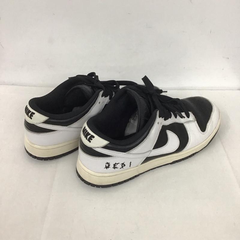 ナイキ NIKE スニーカー スニーカー D07423-900 BY YOU DUNK LOW 27cm 27.0cm ロゴ、文字 白 / ホワイト / X 黒 / ブラック /  メンズ USED 古着 中古 10126184