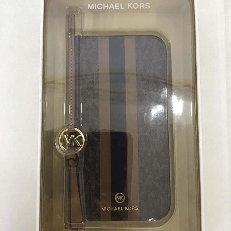 マイケルコース MICHAEL KORS ファッション小物 ファッション小物 MKSTTCBRWFLIP2261P 手帳型 iPhoneケース iPhone 14 Pro ロゴ、文字 茶 / ブラウン /  レディース USED 古着 中古 10126207