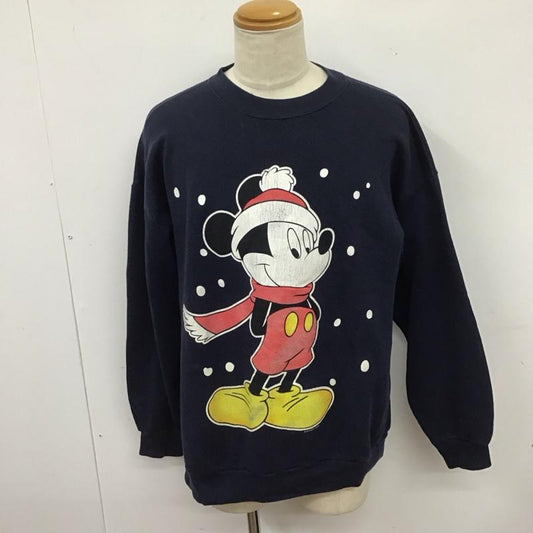 古着 USED トレーナー 長袖 長袖トレーナー スウェット クルーネックプルオーバー 古着 90s XL ロゴ、文字 紺 / ネイビー /  メンズ USED 古着 中古 10126236