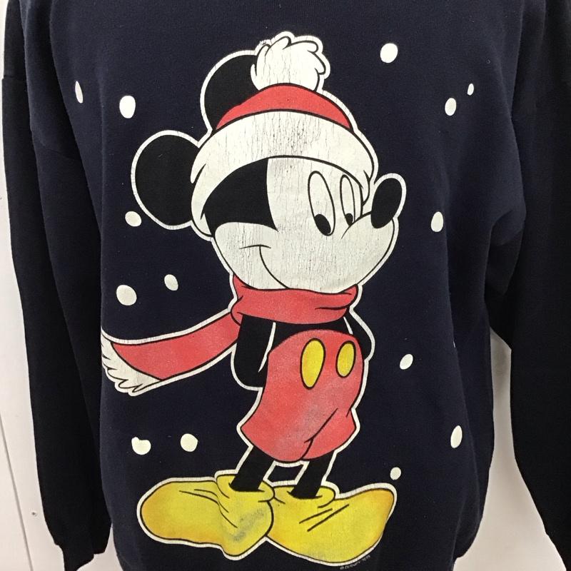 古着 USED トレーナー 長袖 長袖トレーナー スウェット クルーネックプルオーバー 古着 90s XL ロゴ、文字 紺 / ネイビー /  メンズ USED 古着 中古 10126236